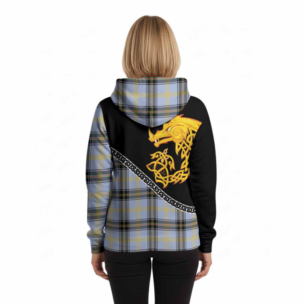 Bell Tartan Crest Hoodie Legendary Dragon Knot Half Style