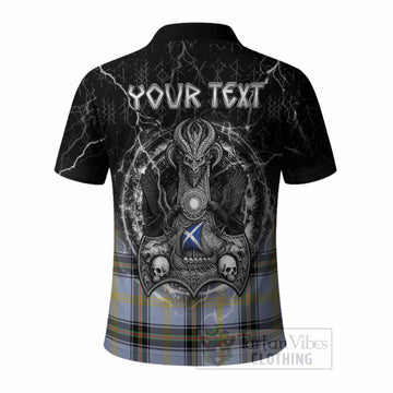 Bell Tartan Crest Polo Shirt Celtic Odin's Raven Legacy