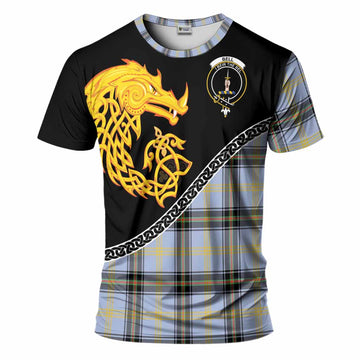 Bell Tartan Crest T-Shirt Legendary Dragon Knot Half Style