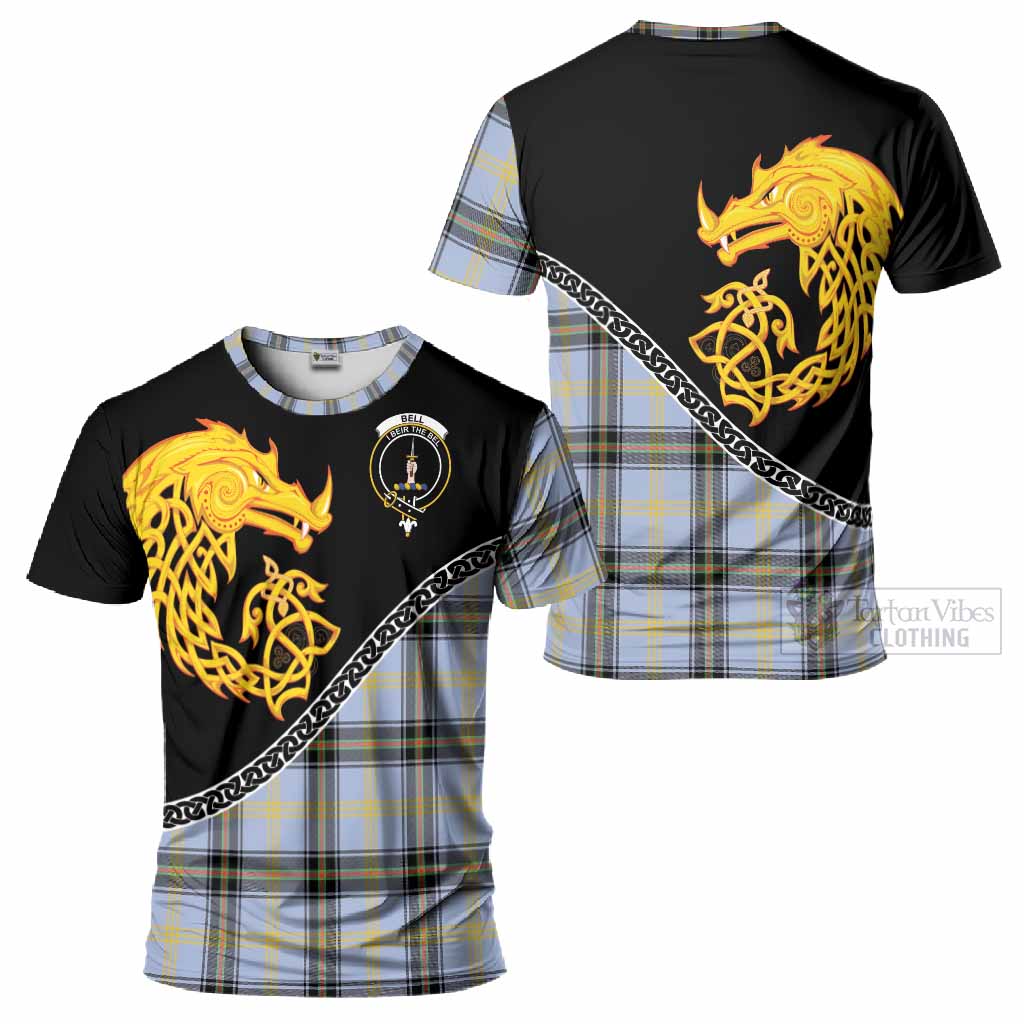 Bell Tartan Crest T-Shirt Legendary Dragon Knot Half Style