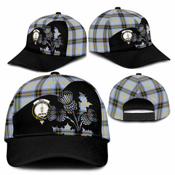 Bell Tartan Family Crest Classic Cap Scotland Thistle Floral Flag Style