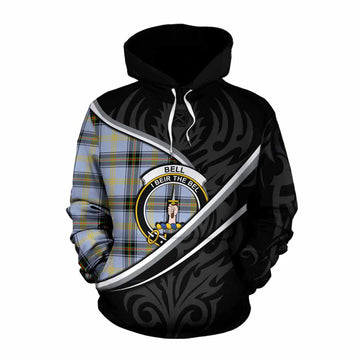 Bell Tartan Family Crest Cotton Hoodie Celtic Scottish Thistle Floral - Tartan Vibes Clothing