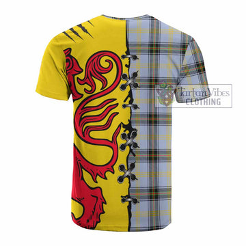 Bell Tartan Family Crest Cotton T-shirt Lion Rampant Honor