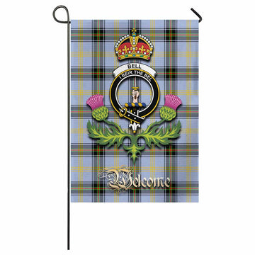 Bell Tartan Family Crest Garden Flag Royal Thistle Welcome Style
