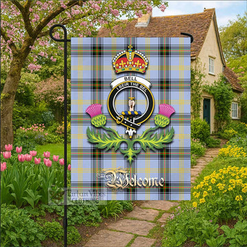 Bell Tartan Family Crest Garden Flag Royal Thistle Welcome Style