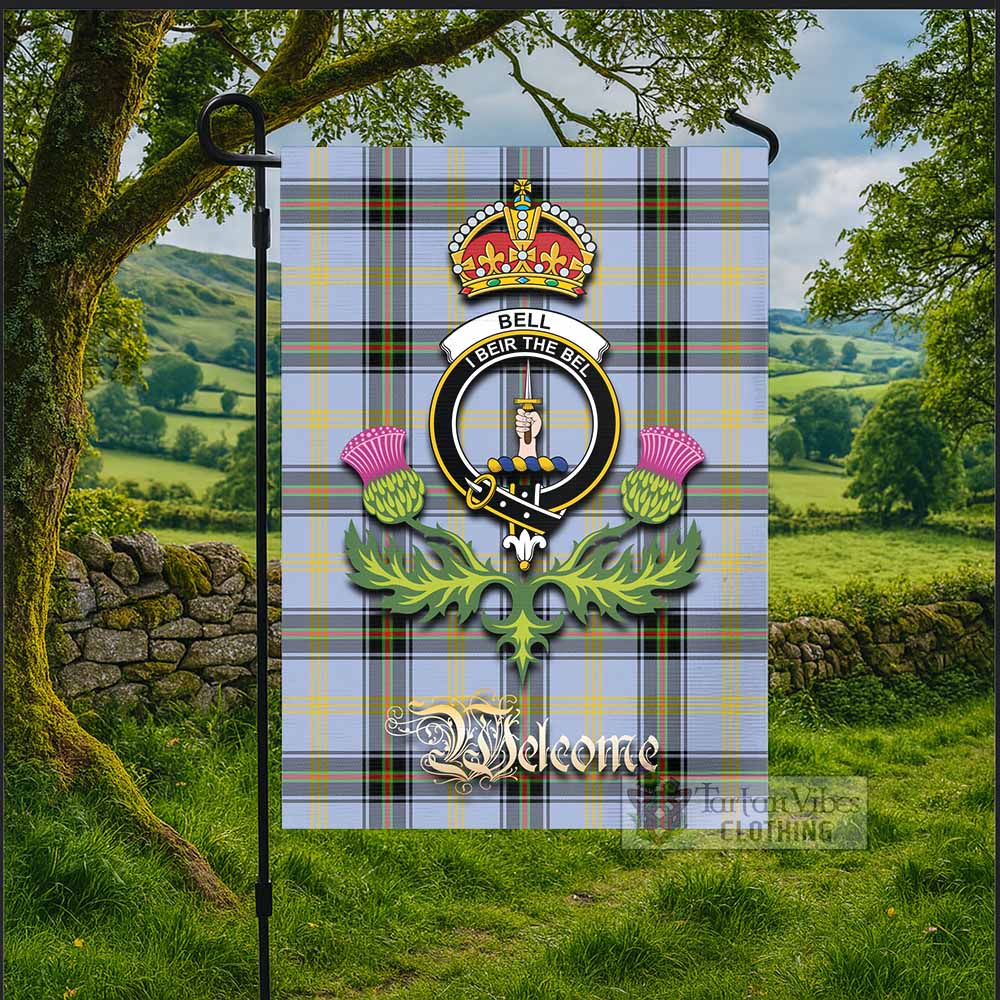 Bell Tartan Family Crest Garden Flag Royal Thistle Welcome Style - Tartan Vibes Clothing