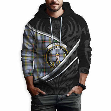 Bell Tartan Family Crest Hoodie Celtic Scottish Thistle Floral - Tartan Vibes Clothing