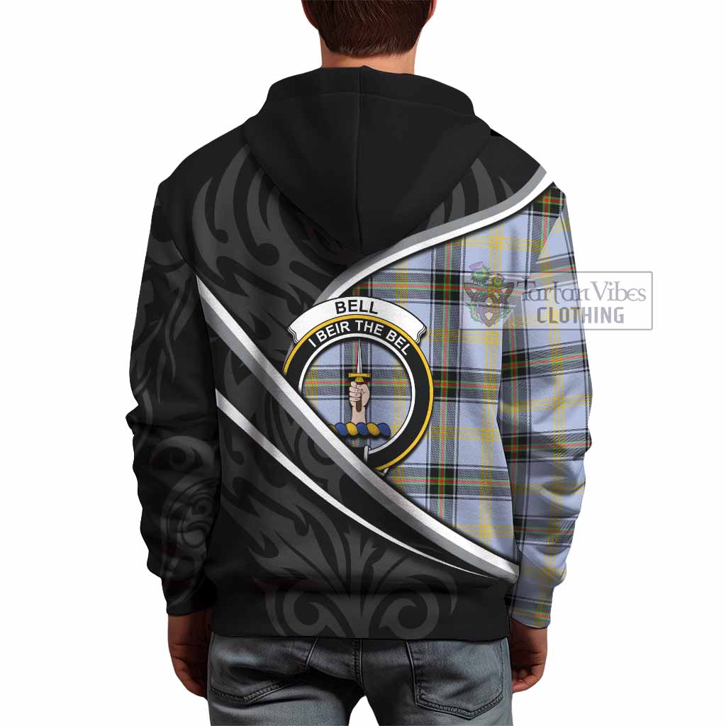 Bell Tartan Family Crest Hoodie Celtic Scottish Thistle Floral - Tartan Vibes Clothing