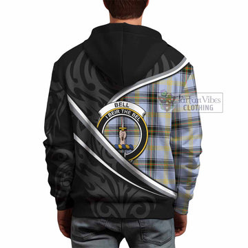 Bell Tartan Family Crest Hoodie Celtic Scottish Thistle Floral - Tartan Vibes Clothing