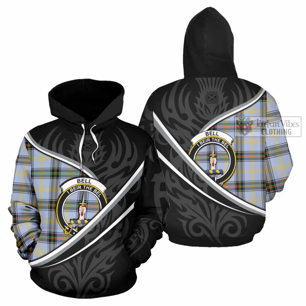 Bell Tartan Family Crest Hoodie Celtic Scottish Thistle Floral - Tartan Vibes Clothing