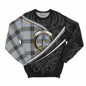 Bell Tartan Family Crest Sweatshirt Celtic Scottish Thistle Floral