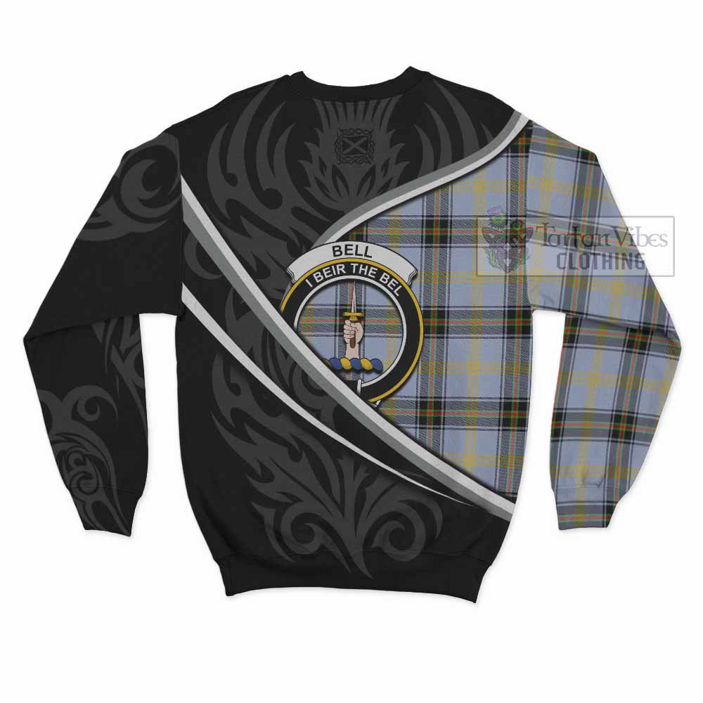 Bell Tartan Family Crest Sweatshirt Celtic Scottish Thistle Floral - Tartan Vibes Clothing
