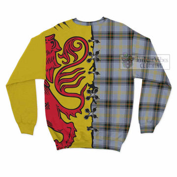 Bell Tartan Family Crest Sweatshirt Lion Rampant Honor