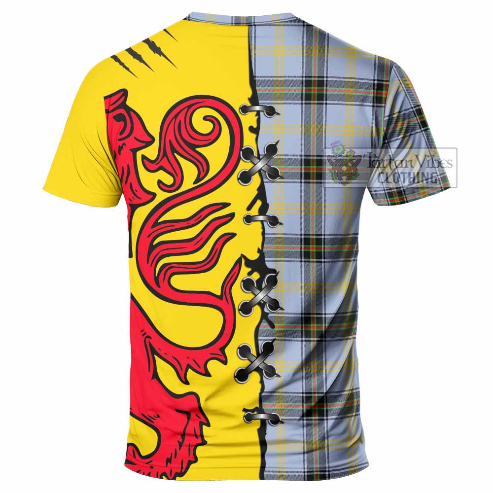 Bell Tartan Family Crest T-shirt Lion Rampant Honor - Tartan Vibes Clothing