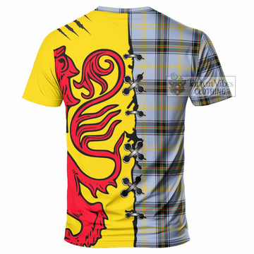 Bell Tartan Family Crest T-shirt Lion Rampant Honor