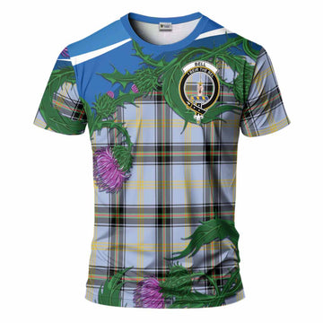 Bell Tartan Family Crest T-Shirt Thistle in Minimalism