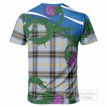 Bell Tartan Family Crest T-Shirt Thistle in Minimalism