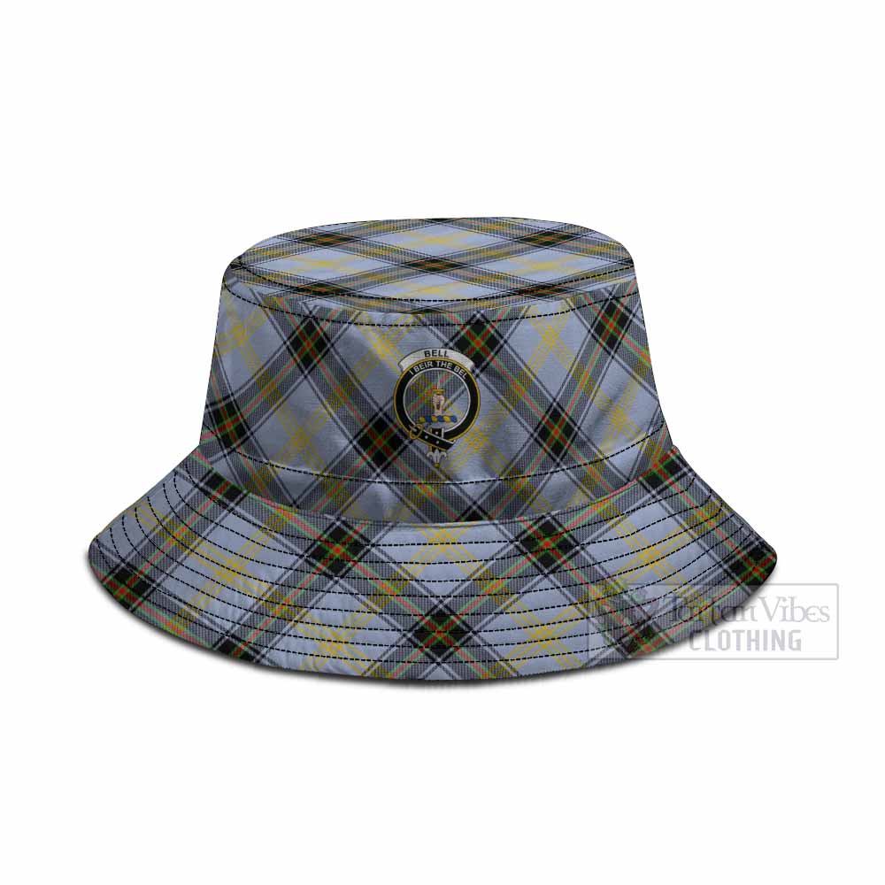 Bell Tartan Fishing Hat with Family Crest