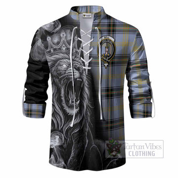 Bell Tartan Ghillie Shirt Roaring Lion Heritage