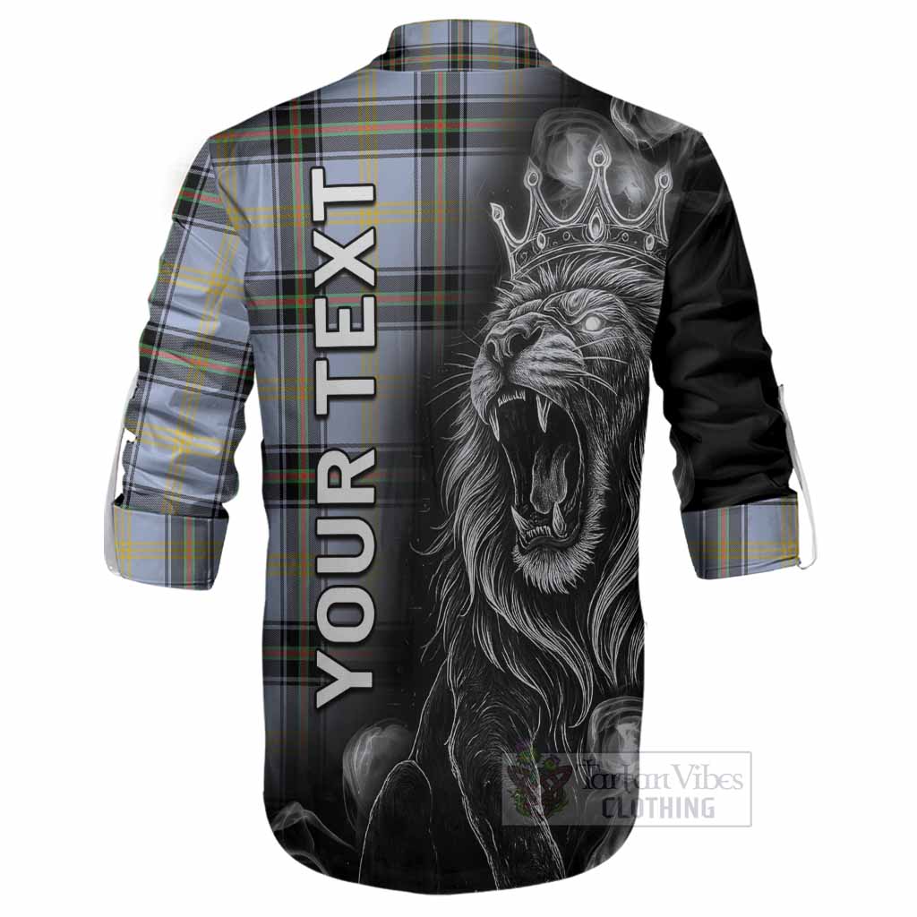 Bell Tartan Ghillie Shirt Roaring Lion Heritage