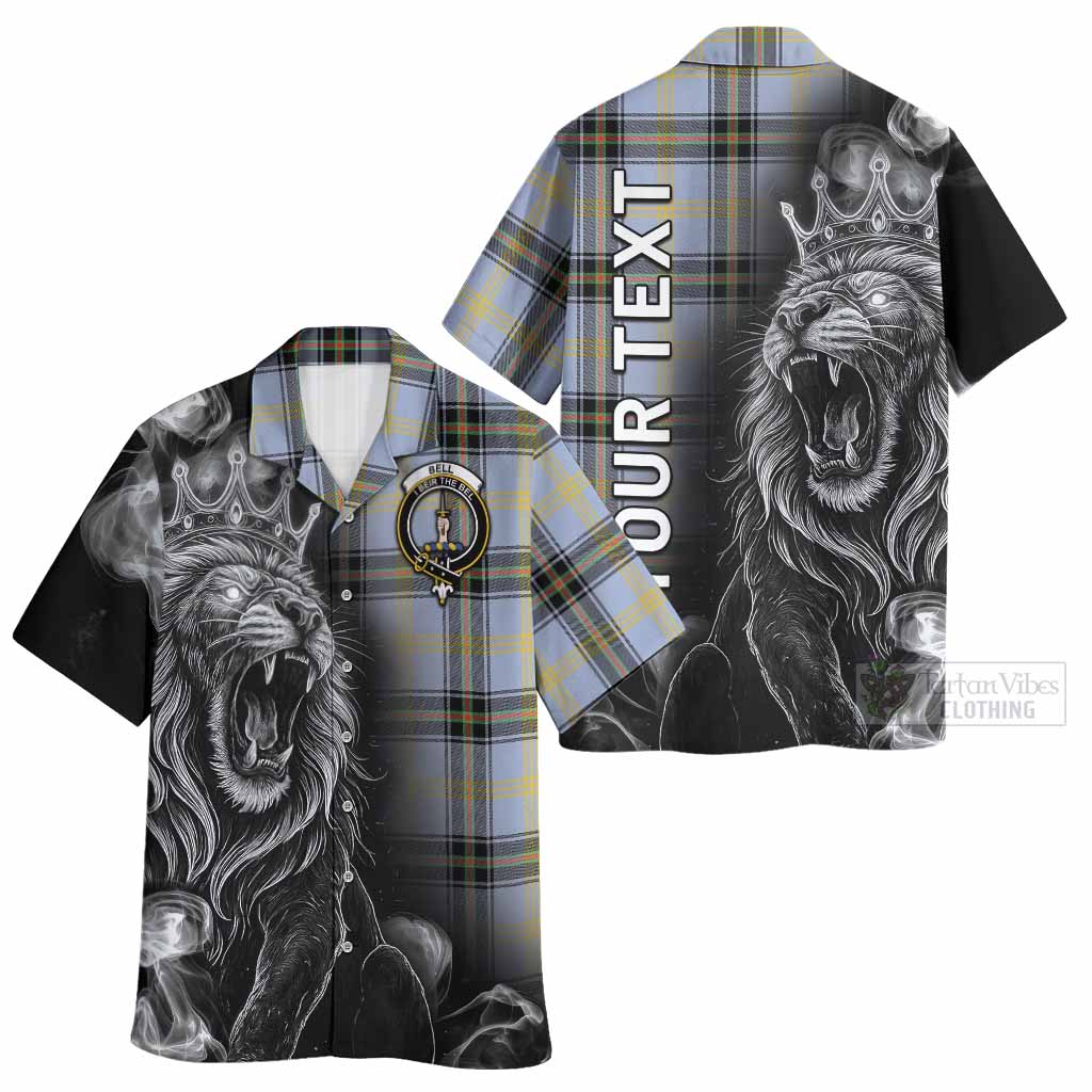 Bell Tartan Hawaiian Shirt Roaring Lion Heritage