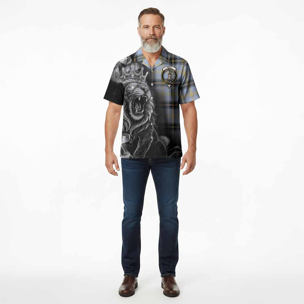 Bell Tartan Hawaiian Shirt Roaring Lion Heritage