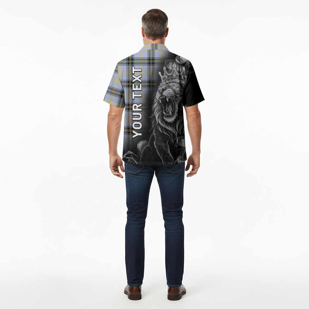 Bell Tartan Hawaiian Shirt Roaring Lion Heritage