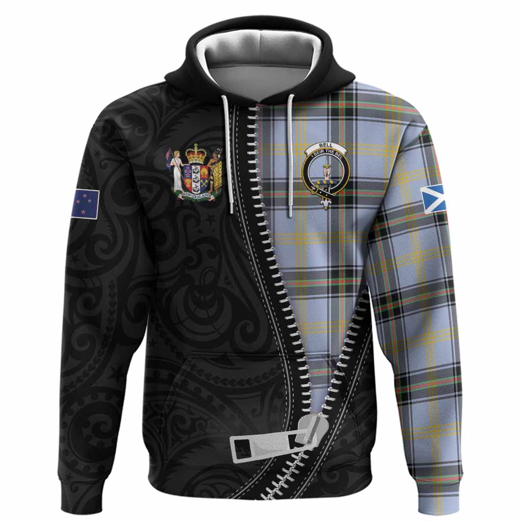 Bell Tartan Hoodie New Zealand Pattern Unique Zipper Stylized