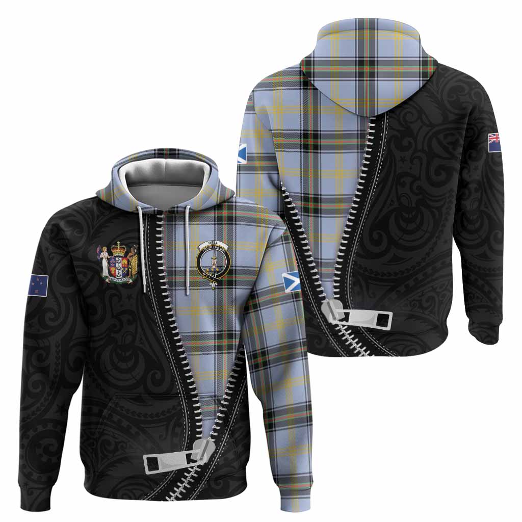 Bell Tartan Hoodie New Zealand Pattern Unique Zipper Stylized