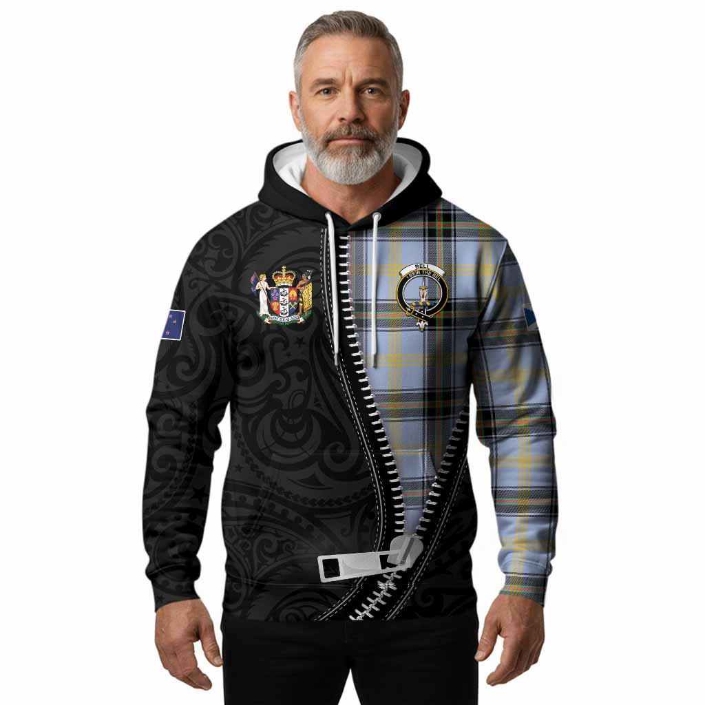Bell Tartan Hoodie New Zealand Pattern Unique Zipper Stylized