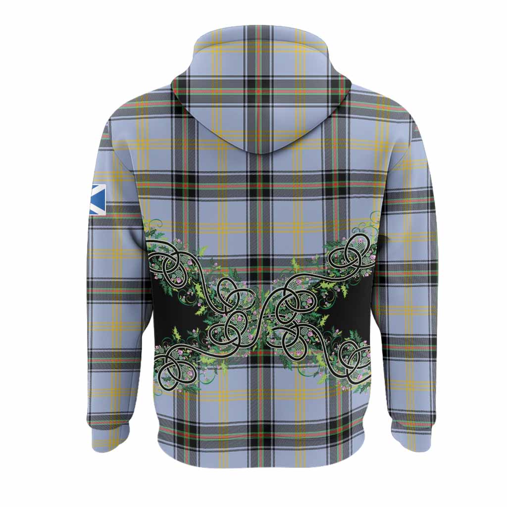 Bell Tartan Hoodie Thistle Scottish Spirit