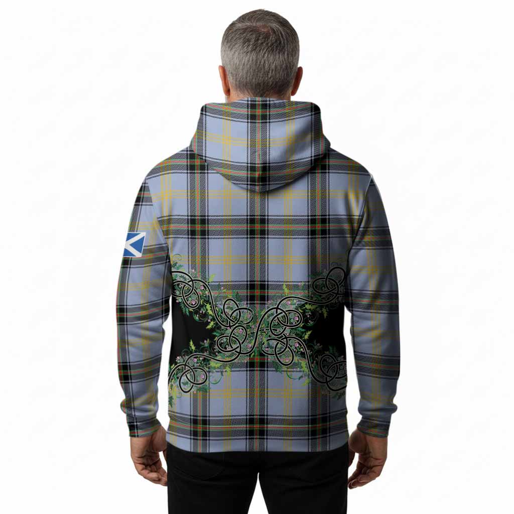 Bell Tartan Hoodie Thistle Scottish Spirit