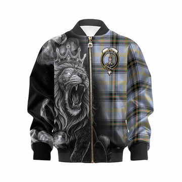 Bell Tartan Kid Bomber Jacket Roaring Lion Heritage