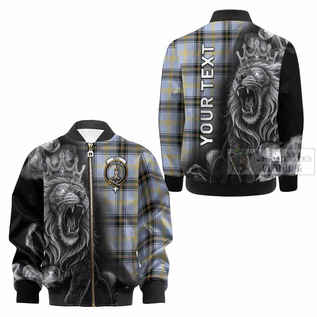 Bell Tartan Kid Bomber Jacket Roaring Lion Heritage
