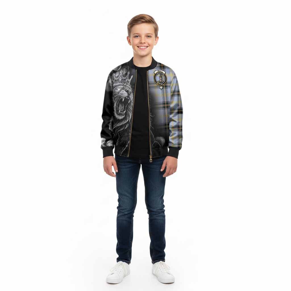 Bell Tartan Kid Bomber Jacket Roaring Lion Heritage