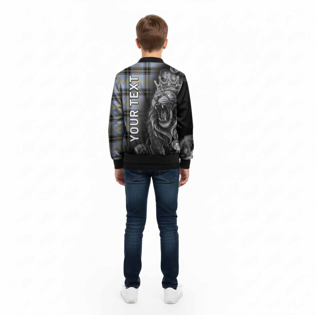 Bell Tartan Kid Bomber Jacket Roaring Lion Heritage
