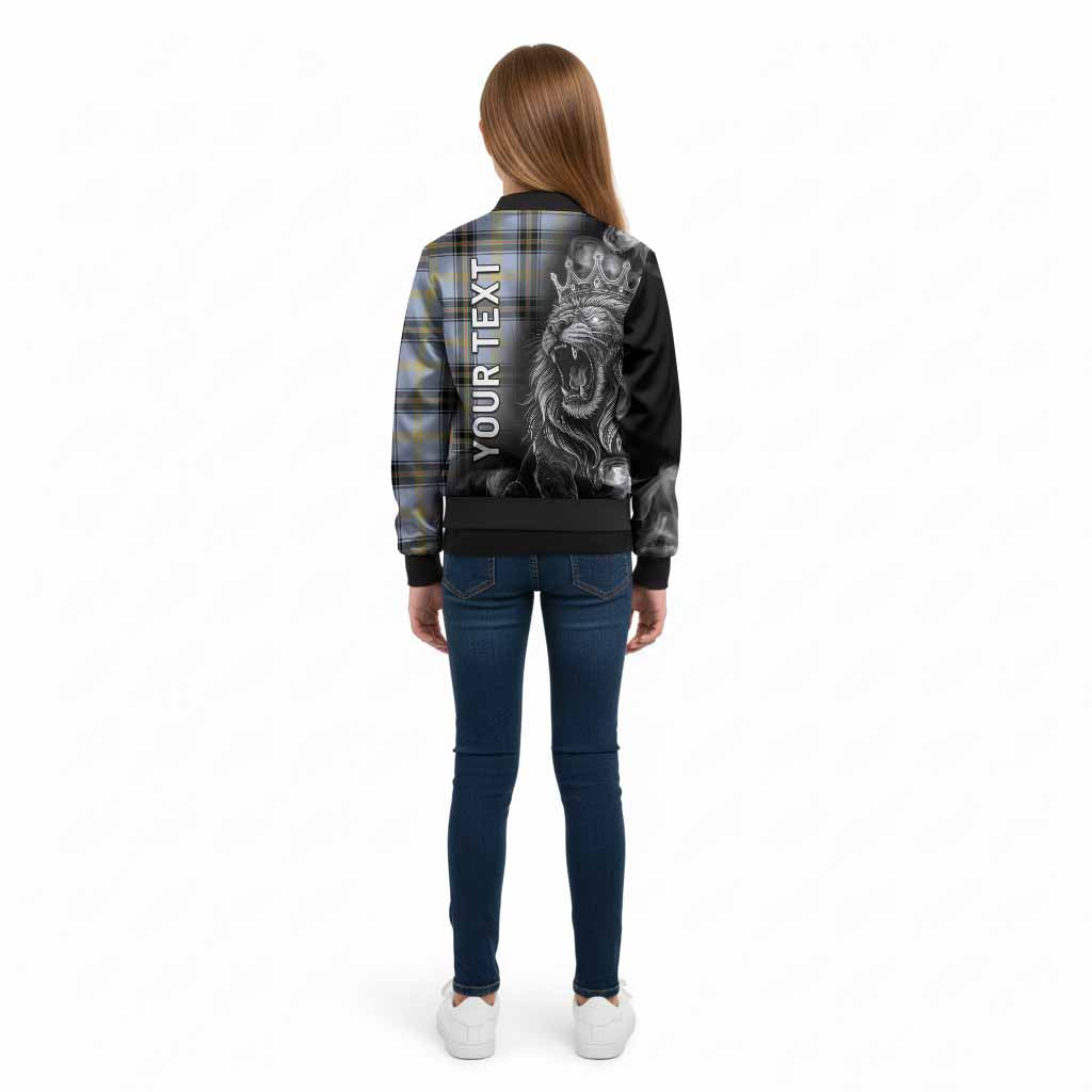 Bell Tartan Kid Bomber Jacket Roaring Lion Heritage