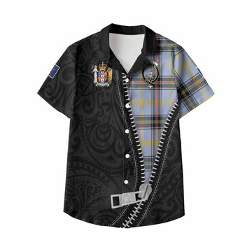 Bell Tartan Kid Hawaiian Shirt New Zealand Pattern Unique Zipper Stylized