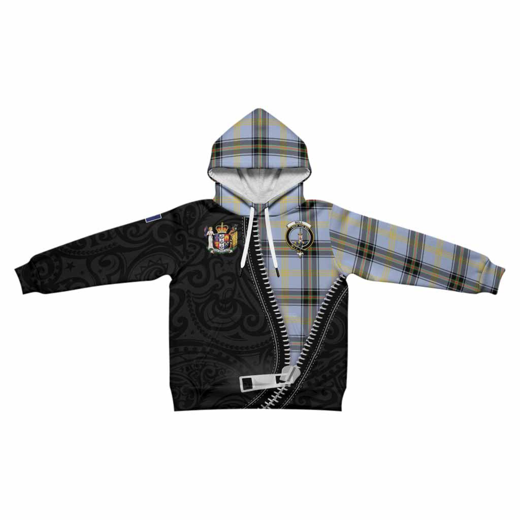 Bell Tartan Kid Hoodie New Zealand Pattern Unique Zipper Stylized