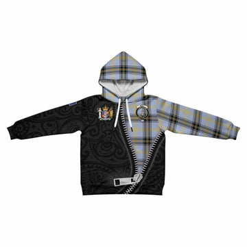 Bell Tartan Kid Hoodie New Zealand Pattern Unique Zipper Stylized