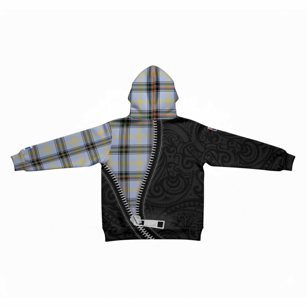 Bell Tartan Kid Hoodie New Zealand Pattern Unique Zipper Stylized