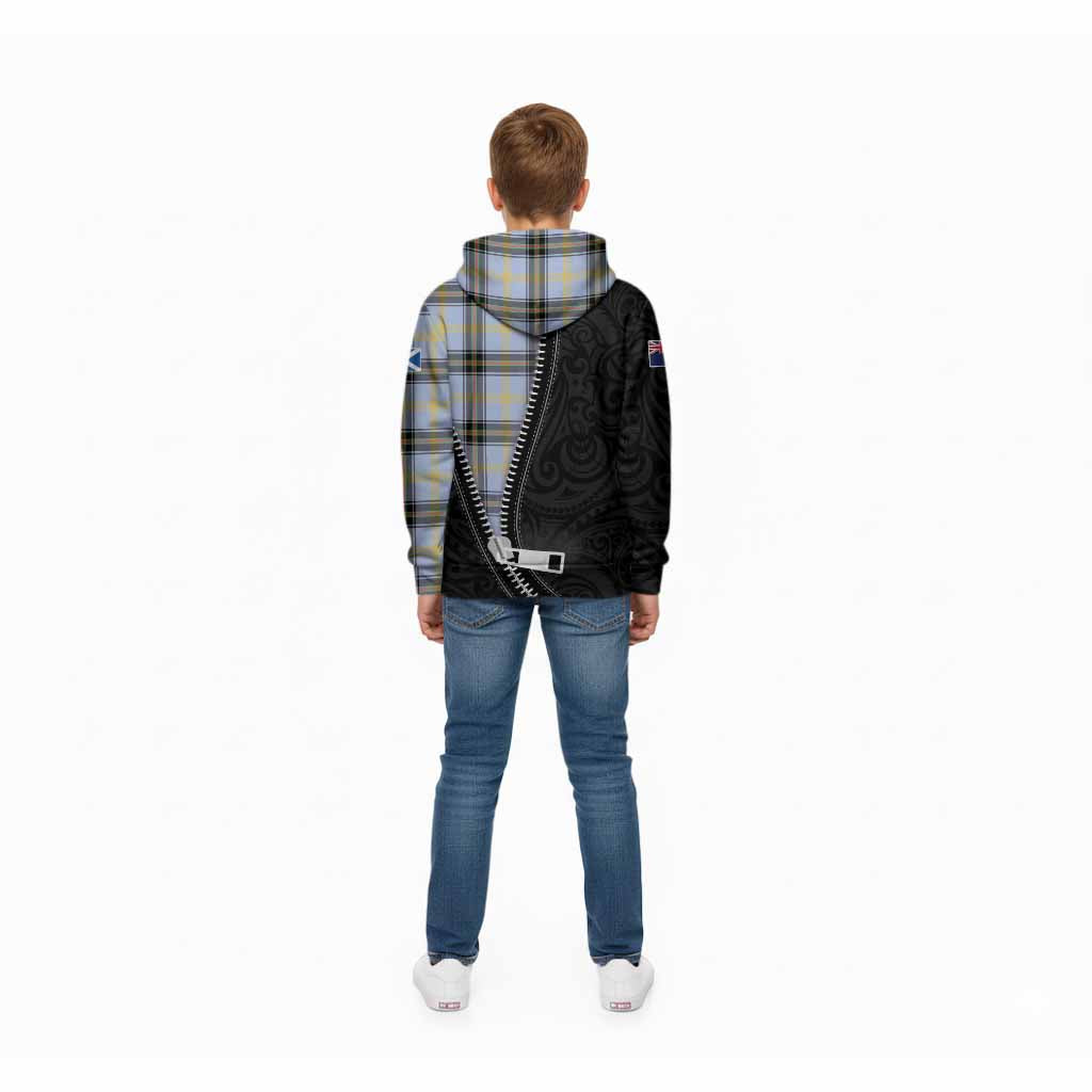 Bell Tartan Kid Hoodie New Zealand Pattern Unique Zipper Stylized