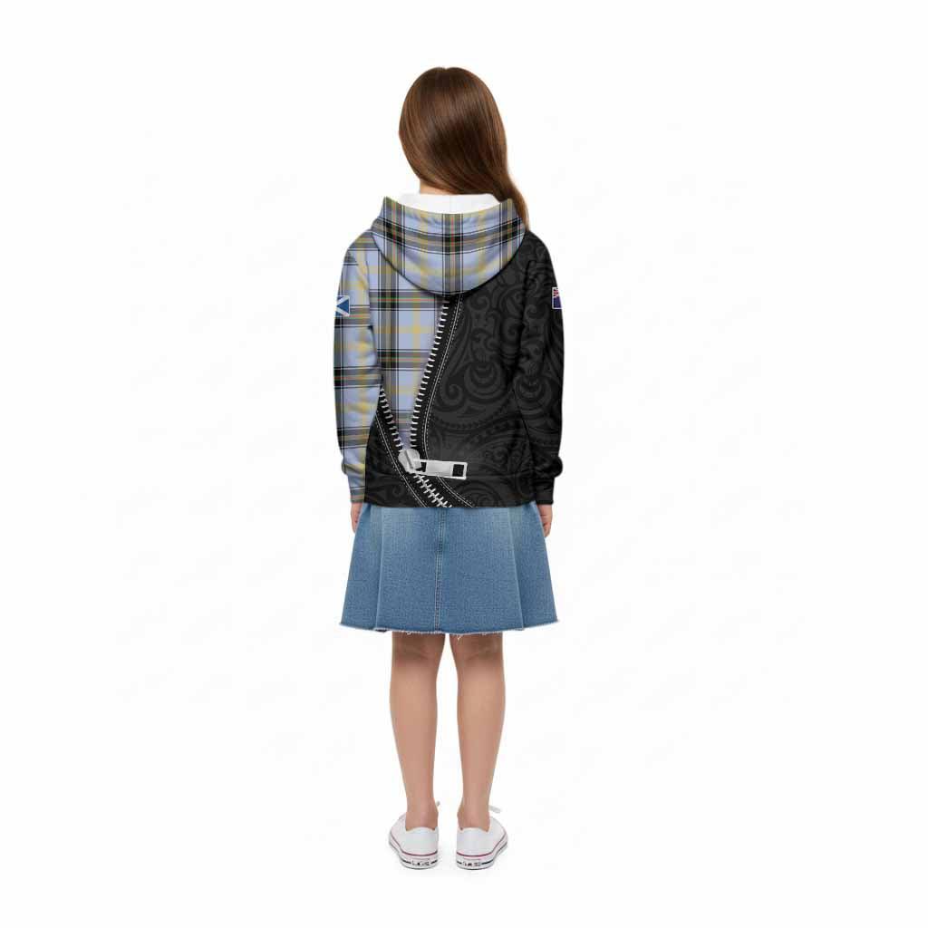 Bell Tartan Kid Hoodie New Zealand Pattern Unique Zipper Stylized