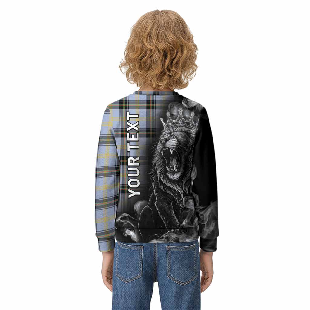 Bell Tartan Kid Knitted Sweatshirt Roaring Lion Heritage