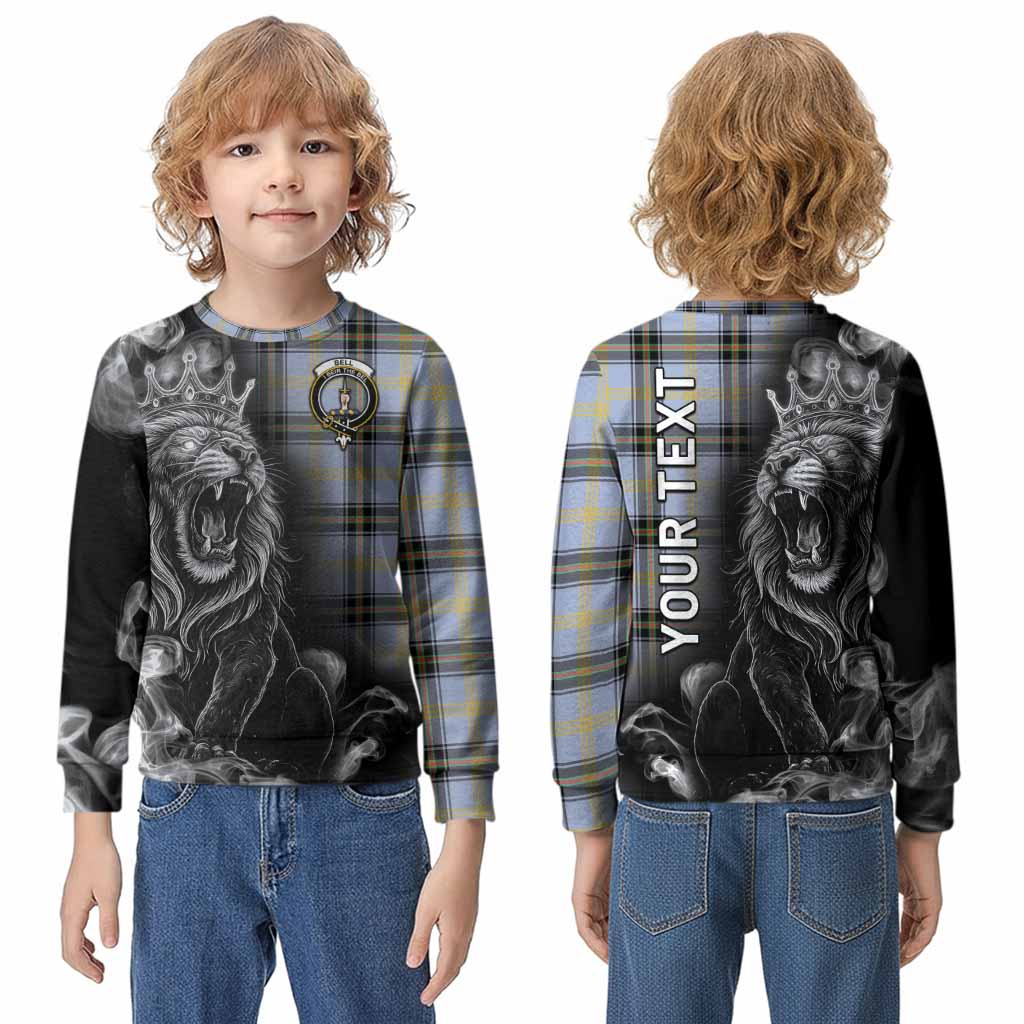 Bell Tartan Kid Knitted Sweatshirt Roaring Lion Heritage