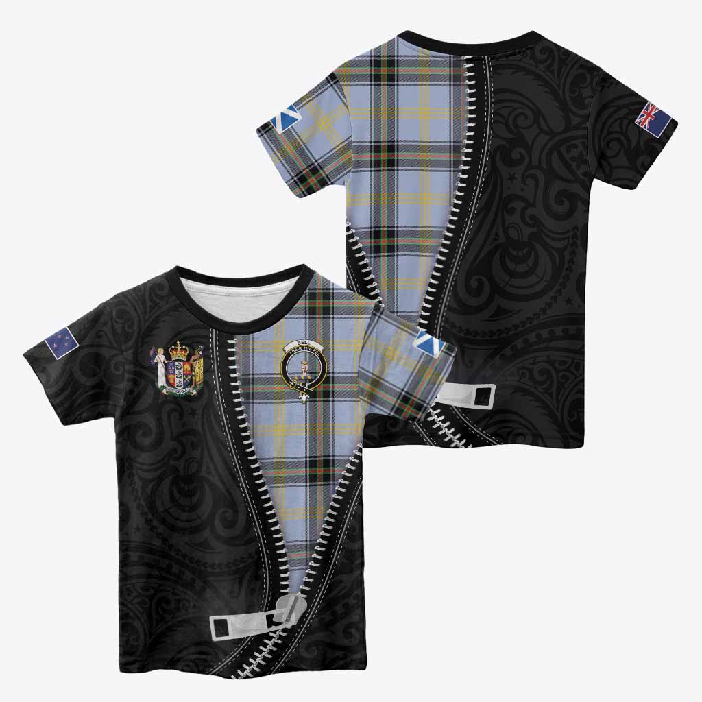 Bell Tartan Kid T-shirt New Zealand Pattern Unique Zipper Stylized