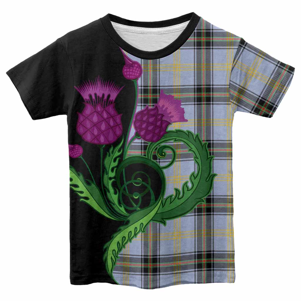 Bell Tartan Kid T-shirt Traditional Scottish Thistle