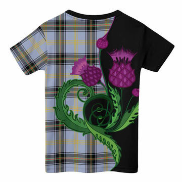 Bell Tartan Kid T-shirt Traditional Scottish Thistle