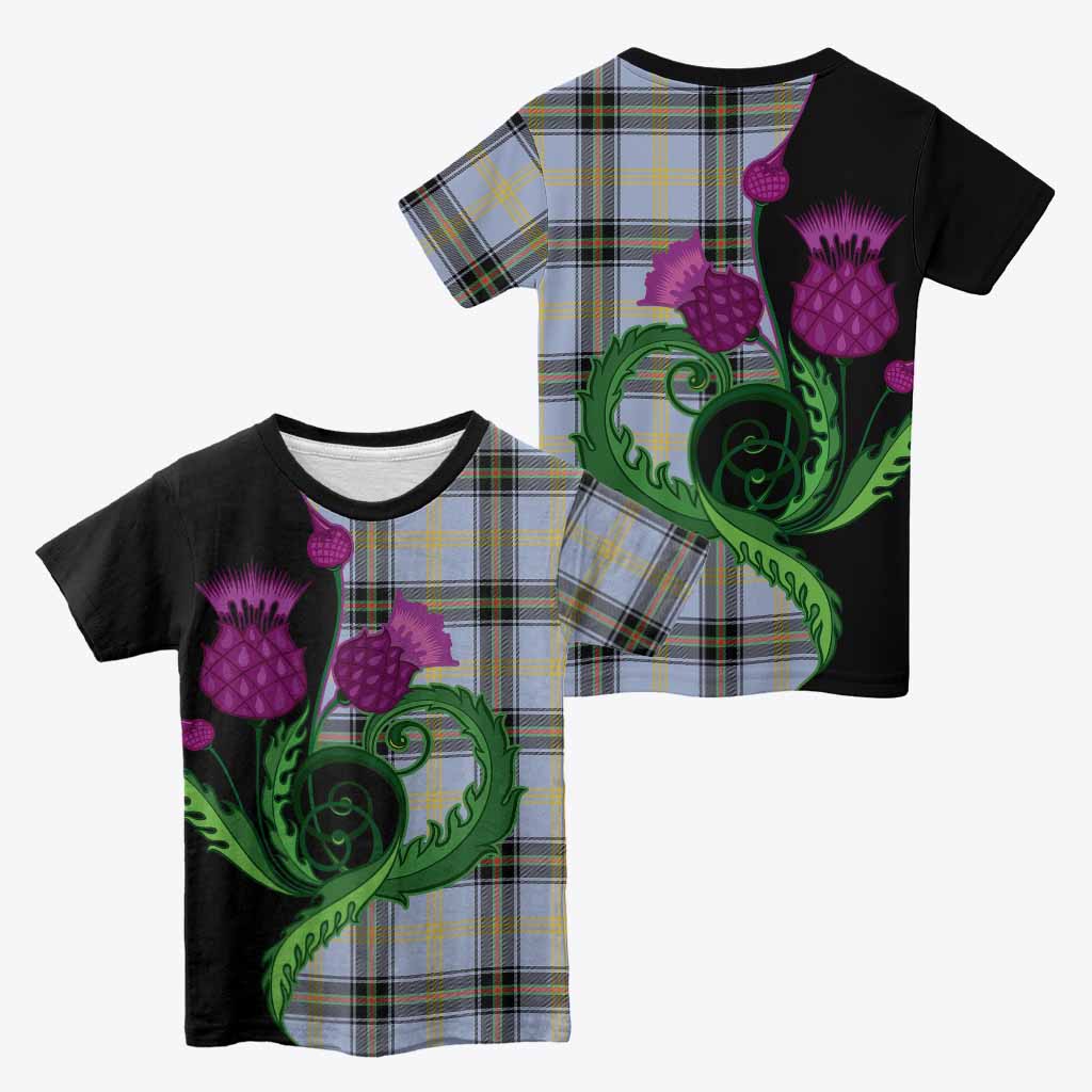 Bell Tartan Kid T-shirt Traditional Scottish Thistle