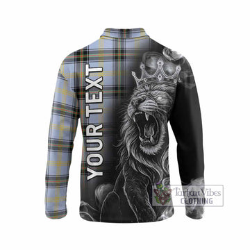 Bell Tartan Long Sleeve Polo Shirt Roaring Lion Heritage